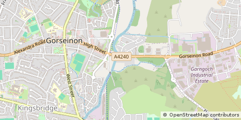 Map of Swansea