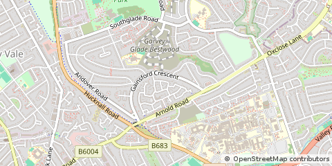 Map of Nottingham
