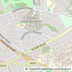 Map of Nottingham