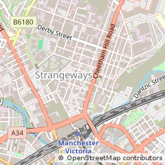 Map of Manchester, North West