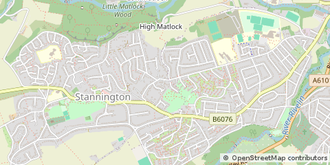 Map of Sheffield, South Yorkshire