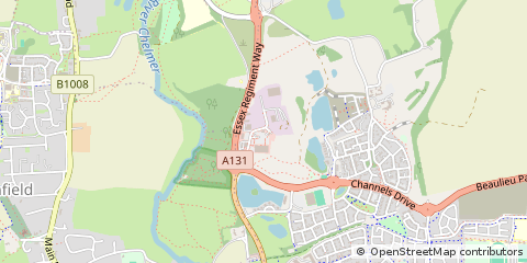Map of Chelmsford