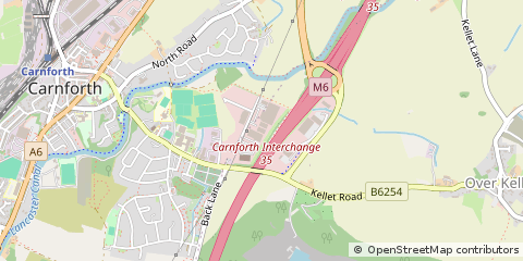 Map of Carnforth, Lancashire