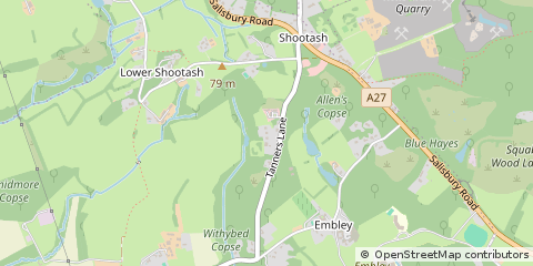 Map of Romsey, Hampshire
