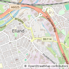 Map of Halifax, Elland, Halifax