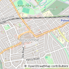 Map of Bournemouth, Dorset