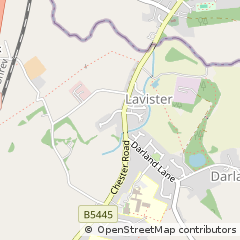 Map of Wrexham, Clwyd