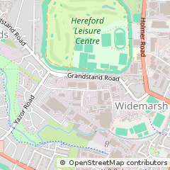 Map of Hereford, Herefordshire