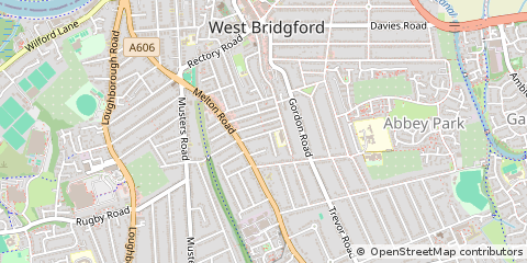 Map of Nottingham, Nottinghamshire