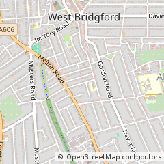 Map of Nottingham, Nottinghamshire