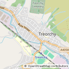 Map of Treorchy, Rhondda Cynon Taff