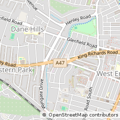 Map of Leicester