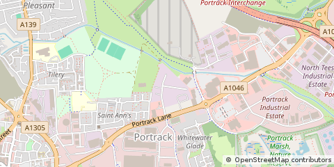 Map of Stockton-on-Tees