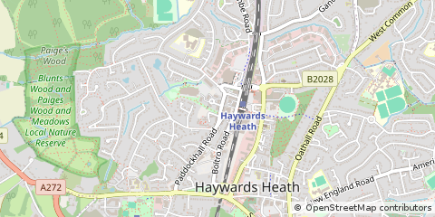 Map of Haywards Heath
