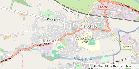 Map of Keighley, North Yorkshire