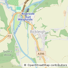Map of Tiverton, Devon