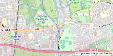 Map of Waltham Abbey
