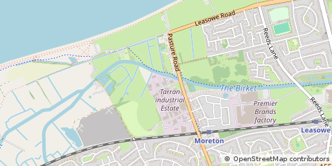 Map of Wirral, Merseyside