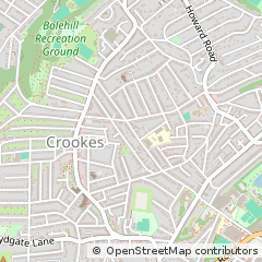 Map of Sheffield, S Yorks