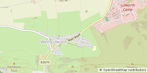 Map of Wareham, Dorset
