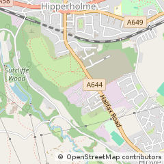 Map of Halifax, West Yorkshire