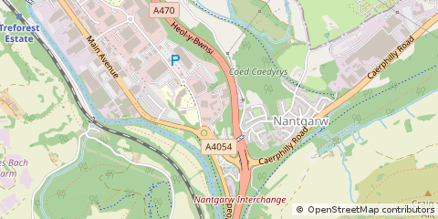 Map of Cardiff, Rhondda Cynon Taff