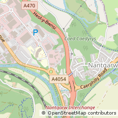 Map of Cardiff, Rhondda Cynon Taff