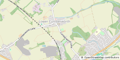Map of Huddersfield, West Yorkshire