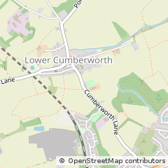 Map of Huddersfield, West Yorkshire