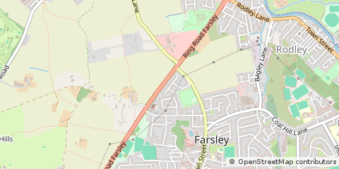 Map of Leeds, West Yorkshire