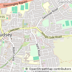 Map of Leeds, West Yorkshire