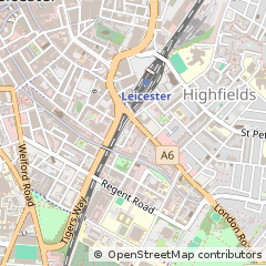 Map of Leicester