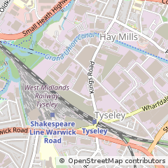 Map of Birmingham, West Midlands