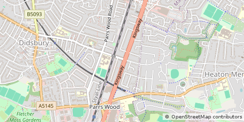 Map of Manchester, Greater Manchester