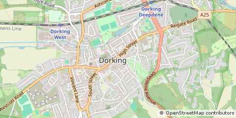 Map of Surrey