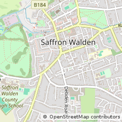 Map of Saffron Walden, Essex