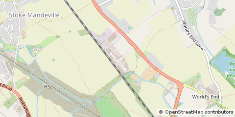 Map of Stoke Mandeville, Bucks