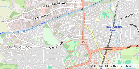 Map of Altrincham