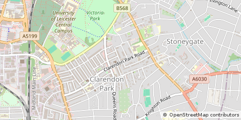 Map of Leicester