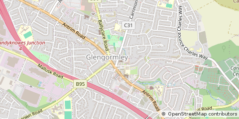 Map of Newtownabbey