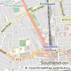 Map of Southend-on-SEA, Essex