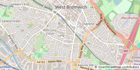 Map of West Bromwich