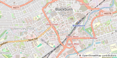 Map of Blackburn