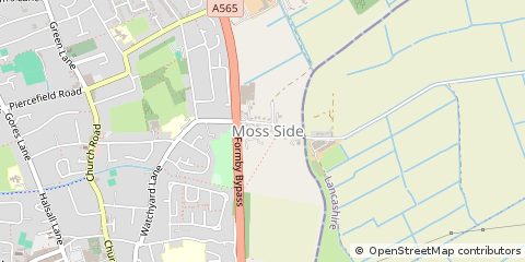 Map of Formby, Merseyside