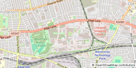 Map of Liverpool, Merseyside