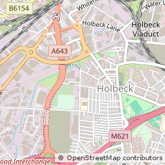 Map of Leeds, Yorkshire
