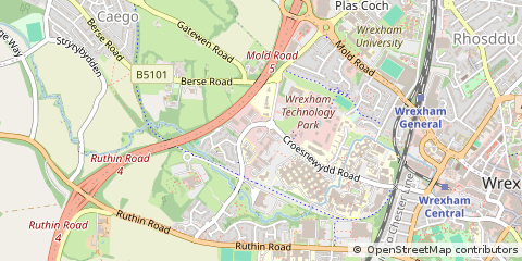 Map of Wrexham