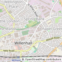 Map of Willenhall, West Midlands