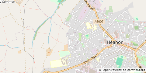 Map of Heanor, Derbyshire