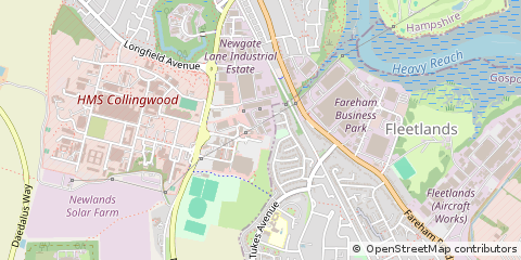 Map of Fareham, Hampshire